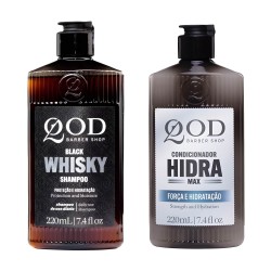 Kit Banho Premium QOD: Shampoo Whiskey e Condicionador Hidra Max (220ml) Kit Banho Premium QOD: Shampoo Whiskey e Condicionador Hidra Max (220ml)