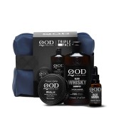Kit Triple Pack QOD: Shampoo Whiskey 220ml + Pomada 70g + Óleo 25ml + Necessaire — QOD BARBER SHOP