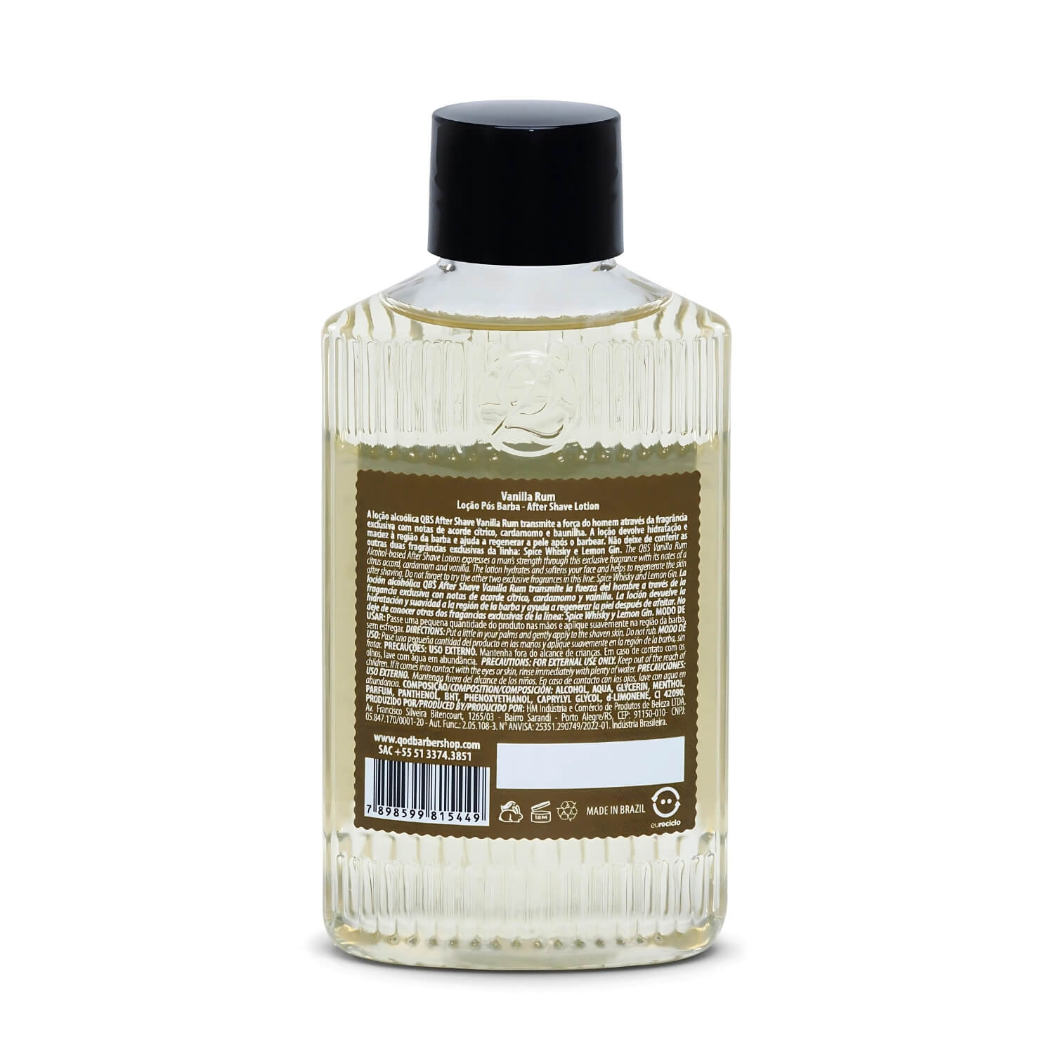 Loção Pós-Barba QOD Barber Shop Vanilla Rum 100ml — QOD BARBER SHOP