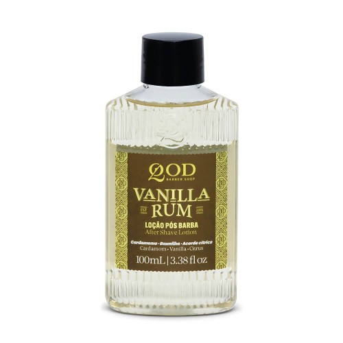 Loção Pós-Barba QOD Barber Shop Vanilla Rum 100ml Loção Pós-Barba QOD Barber Shop Vanilla Rum 100ml