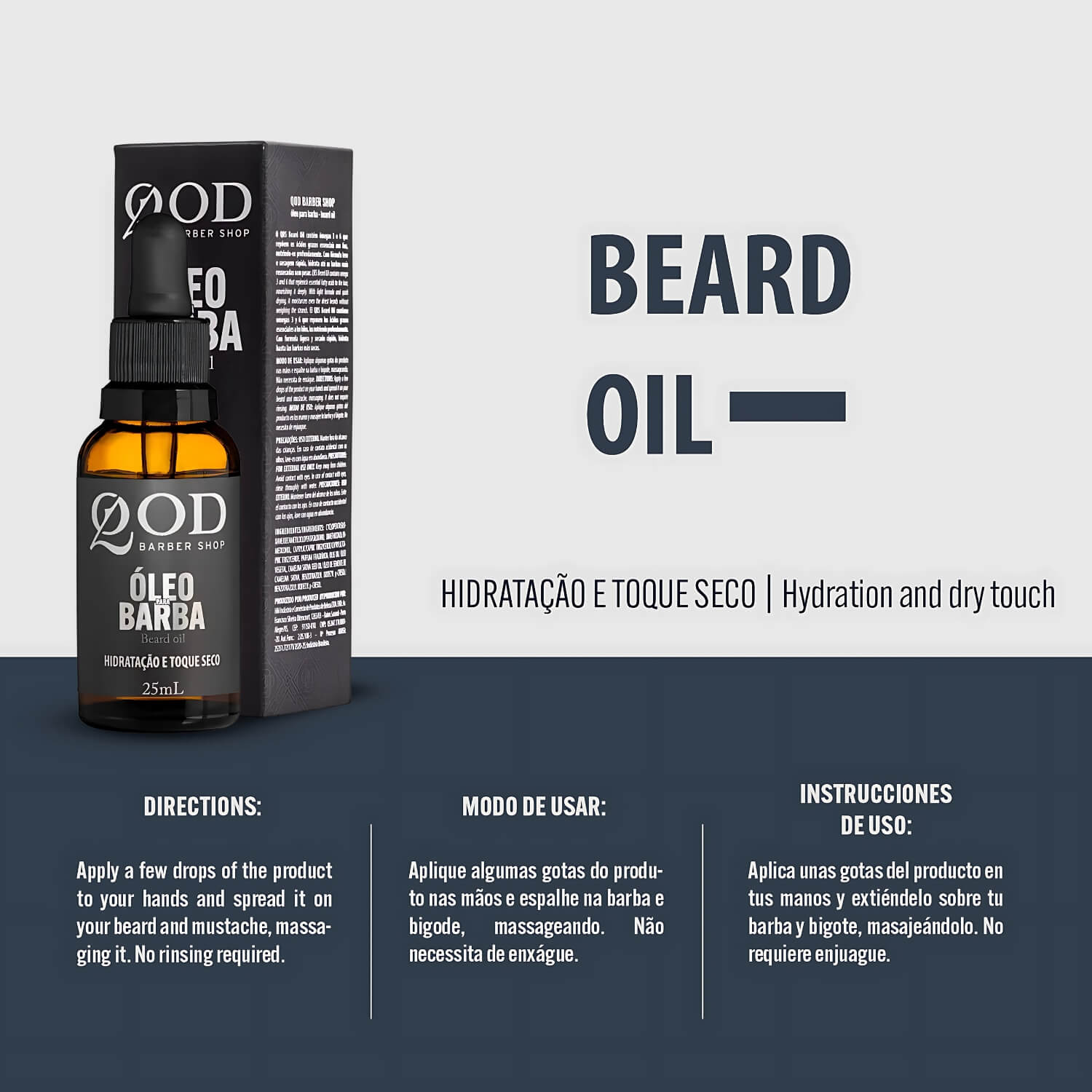 Óleo Hidratante para Barba QOD Barber Shop 25ml — QOD BARBER SHOP