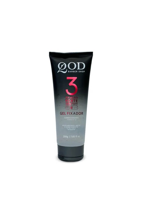 Gel para Cabelo QOD Barber Shop Fixação Forte N.3 200g — QOD BARBER SHOP