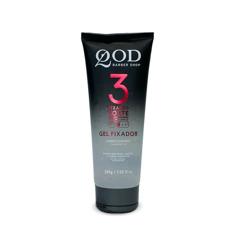 Gel para Cabelo QOD Barber Shop Fixação Forte N.3 200g — QOD BARBER SHOP