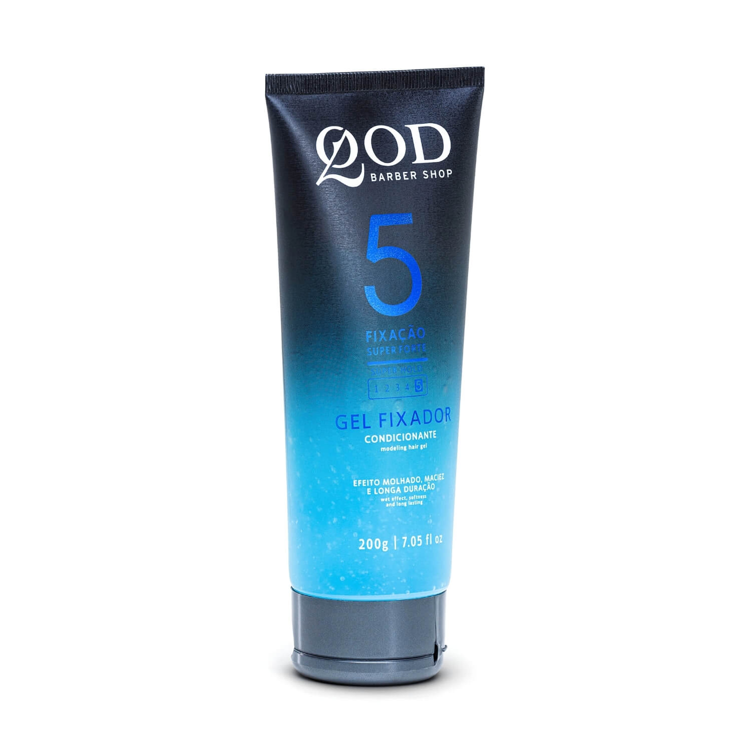 Gel para Cabelo QOD Barber Shop Fixação Super Forte N.5 200g — QOD BARBER SHOP