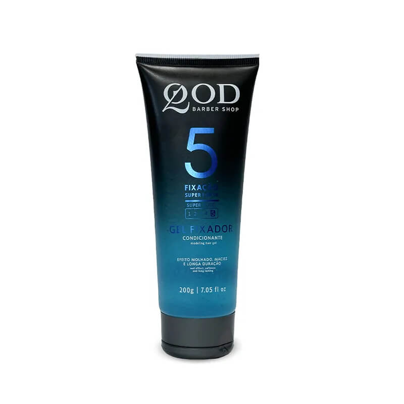 Gel para Cabelo QOD Barber Shop Fixação Super Forte N.5 200g — QOD BARBER SHOP