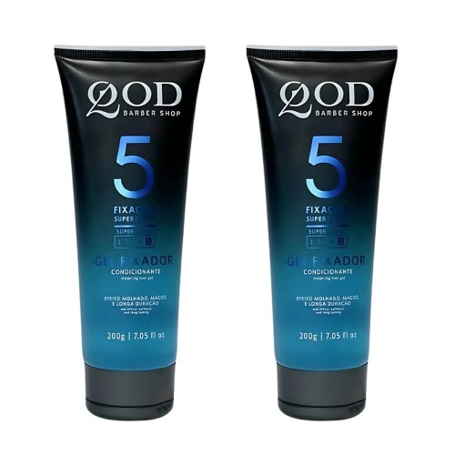 Kit 2 Unidades: Gel Fixador QOD N.5 Super Forte (2x 200g) Kit 2 Unidades: Gel Fixador QOD N.5 Super Forte (2x 200g)