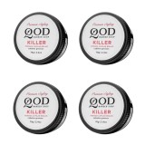 Kit 4 Unidades: Pomada QOD Killer Alta Fixação (Efeito Brilho) 70g — QOD BARBER SHOP