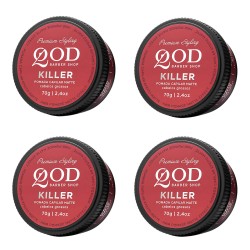 Pomada Modeladora QOD Killer Alta Fixação 70g Kit 4 Unidades Pomada Modeladora QOD Killer Alta Fixação 70g Kit 4 Unidades