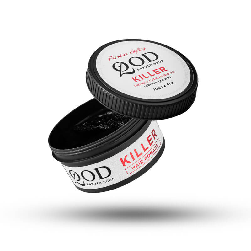 Pomada Modeladora QOD Killer 70g - Fixação Forte Efeito Brilho — QOD BARBER SHOP