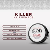Pomada Modeladora QOD Killer 70g - Fixação Forte Efeito Brilho — QOD BARBER SHOP