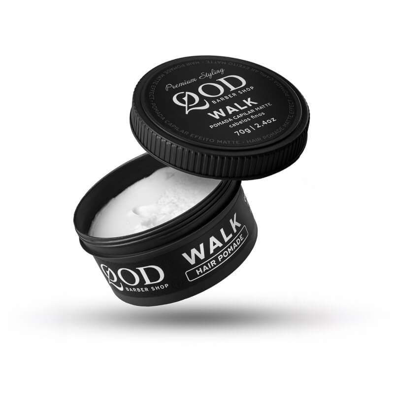 Pomada Modeladora para Cabelo QOD Walk Matte Fixação Média 70g — QOD BARBER SHOP