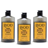 Kit 3 Unidades: Shampoo para Cabelo QOD Beer Encorpador (3x 220ml) — QOD BARBER SHOP