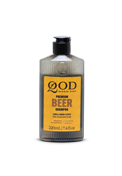 Shampoo 2 em 1 QOD Premium Beer: Cabelo e Barba (220ml) — QOD BARBER SHOP