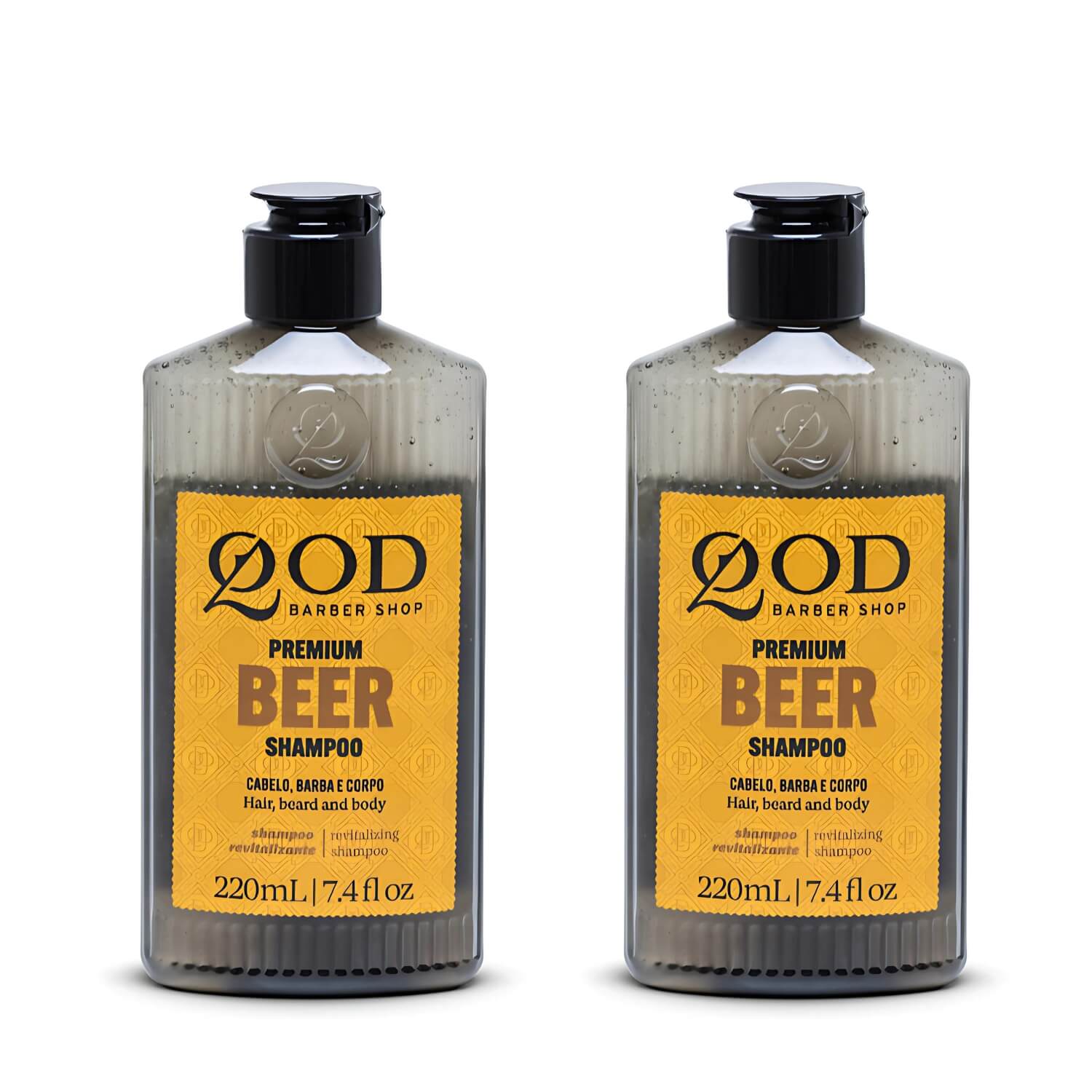 Kit 2 Unidades: Shampoo para Barba e Cabelo QOD Premium Beer 220ml — QOD BARBER SHOP