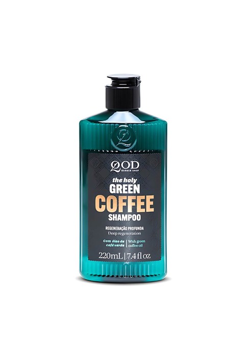 Shampoo para Cabelo QOD Barber Shop Café Verde (Green Coffee) 220ml — QOD BARBER SHOP
