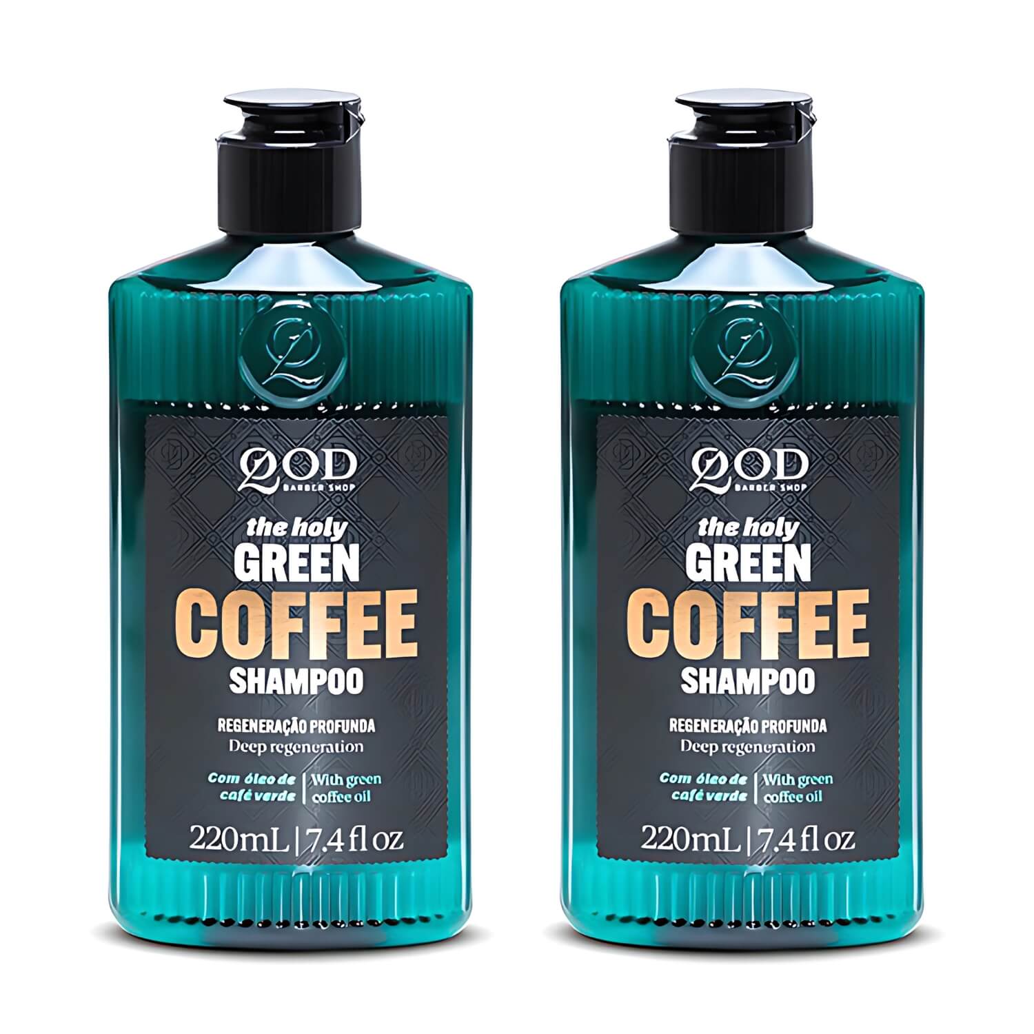 Kit 2 Unidades: Shampoo Detox QOD Green Coffee (2x 220ml) — QOD BARBER SHOP