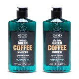 Kit 2 Unidades: Shampoo Detox QOD Green Coffee (2x 220ml) — QOD BARBER SHOP