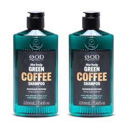 Kit 2 Unidades: Shampoo Detox QOD Green Coffee (2x 220ml) Kit 2 Unidades: Shampoo Detox QOD Green Coffee (2x 220ml)