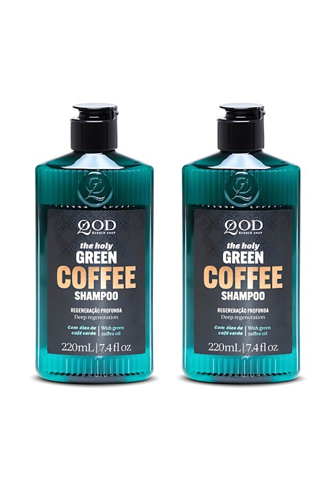 Kit 2 Unidades: Shampoo Detox QOD Green Coffee (2x 220ml) — QOD BARBER SHOP