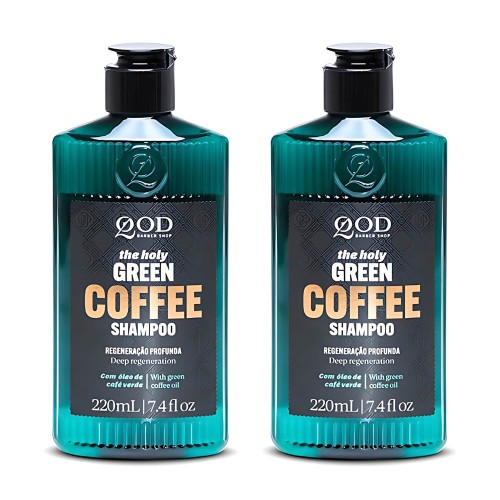 Kit 2 Unidades: Shampoo Detox QOD Green Coffee (2x 220ml) Kit 2 Unidades: Shampoo Detox QOD Green Coffee (2x 220ml)