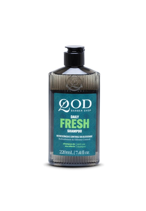 Shampoo QOD Barber Shop The Daily Fresh Cabelos Oleosos 220ml — QOD BARBER SHOP