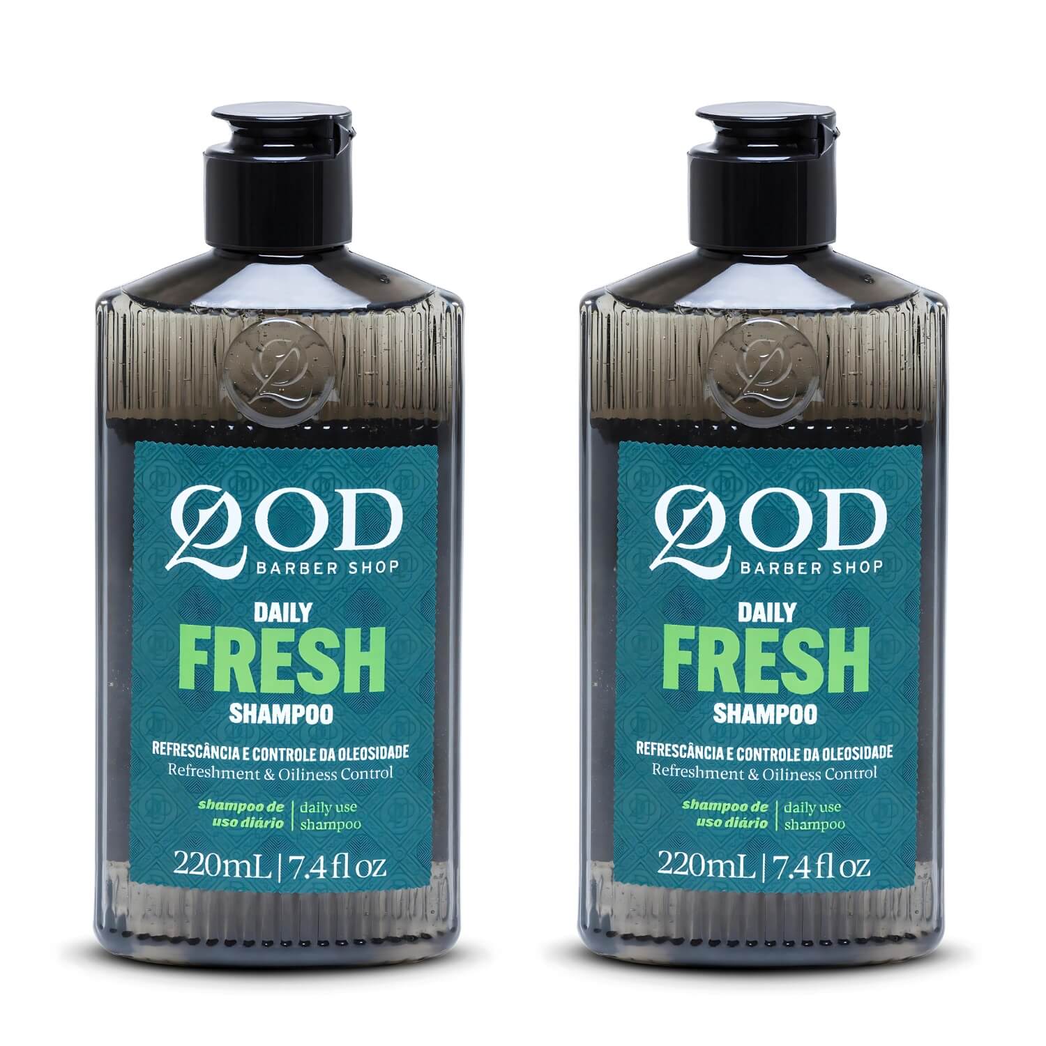 Kit 2 Unidades: Shampoo QOD The Daily Fresh Cabelos Oleosos (2x 220ml) — QOD BARBER SHOP