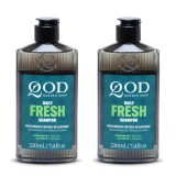 Kit 2 Unidades: Shampoo QOD The Daily Fresh Cabelos Oleosos (2x 220ml) — QOD BARBER SHOP