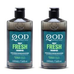 Kit 2 Unidades: Shampoo QOD The Daily Fresh Cabelos Oleosos (2x 220ml) Kit 2 Unidades: Shampoo QOD The Daily Fresh Cabelos Oleosos (2x 220ml)