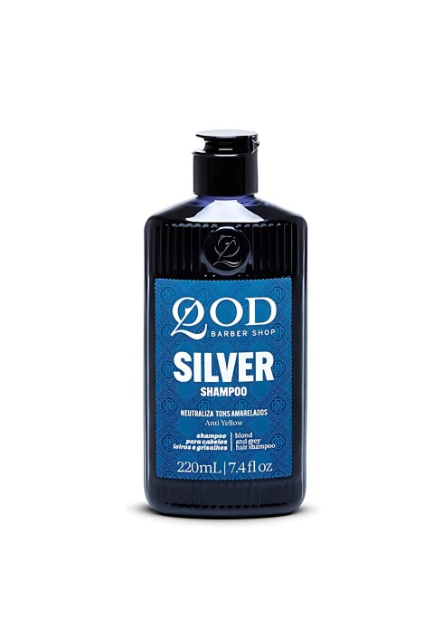 Shampoo para Cabelo QOD Barber Shop Silver Boost Cabelos Grisalhos 220ml — QOD BARBER SHOP