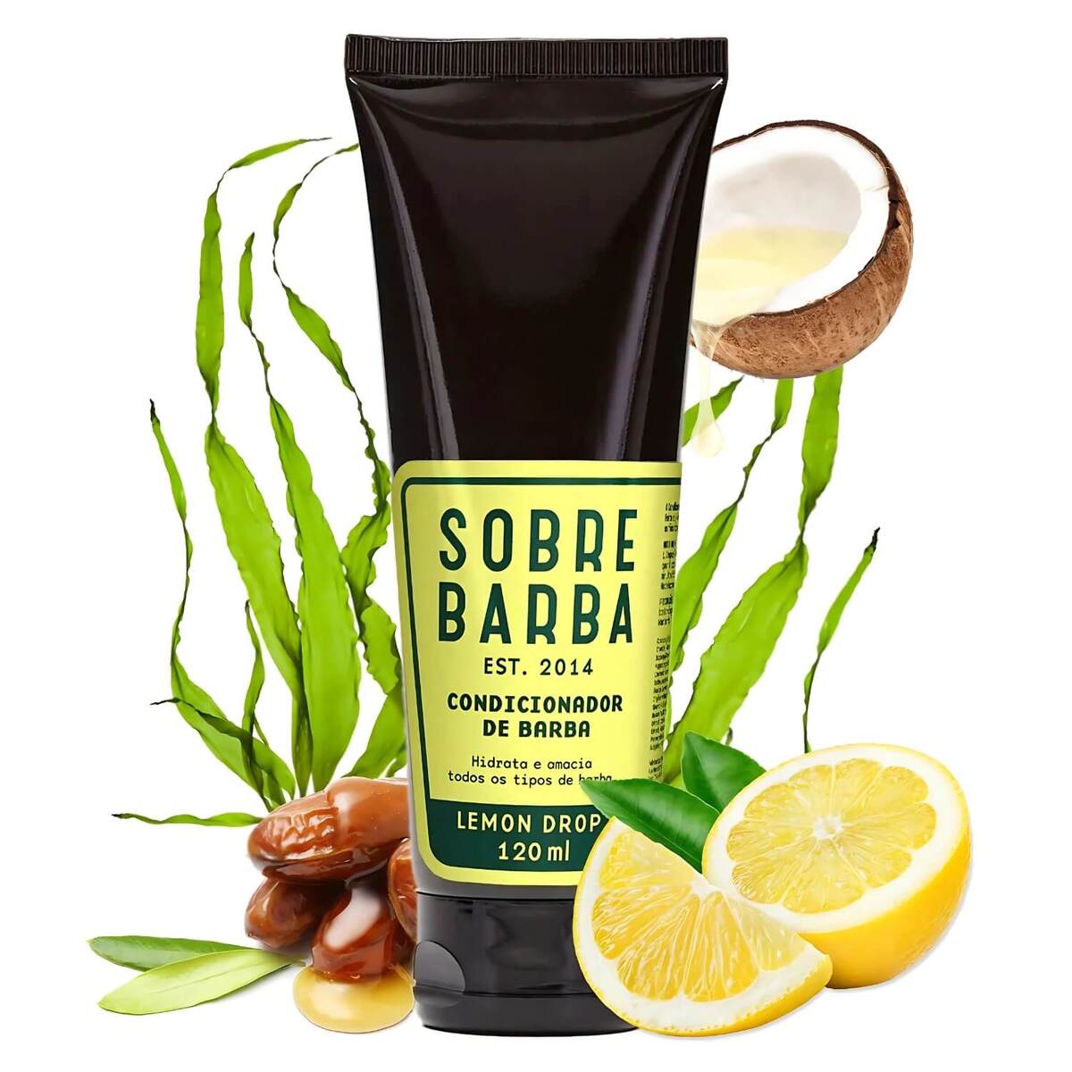 Condicionador de Barba Sobrebarba Lemon Drop 120ml Sela e Desembaraça — SOBREBARBA