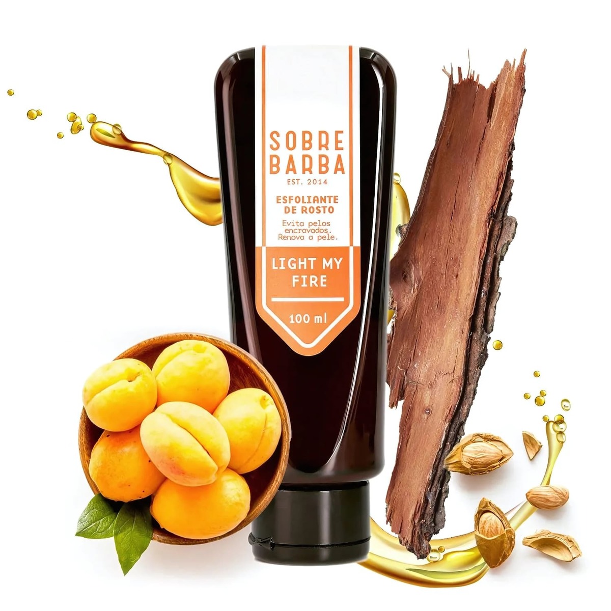 Kit Sobrebarba Balm + Esfoliante Light My Fire Hidrata Pele — SOBREBARBA