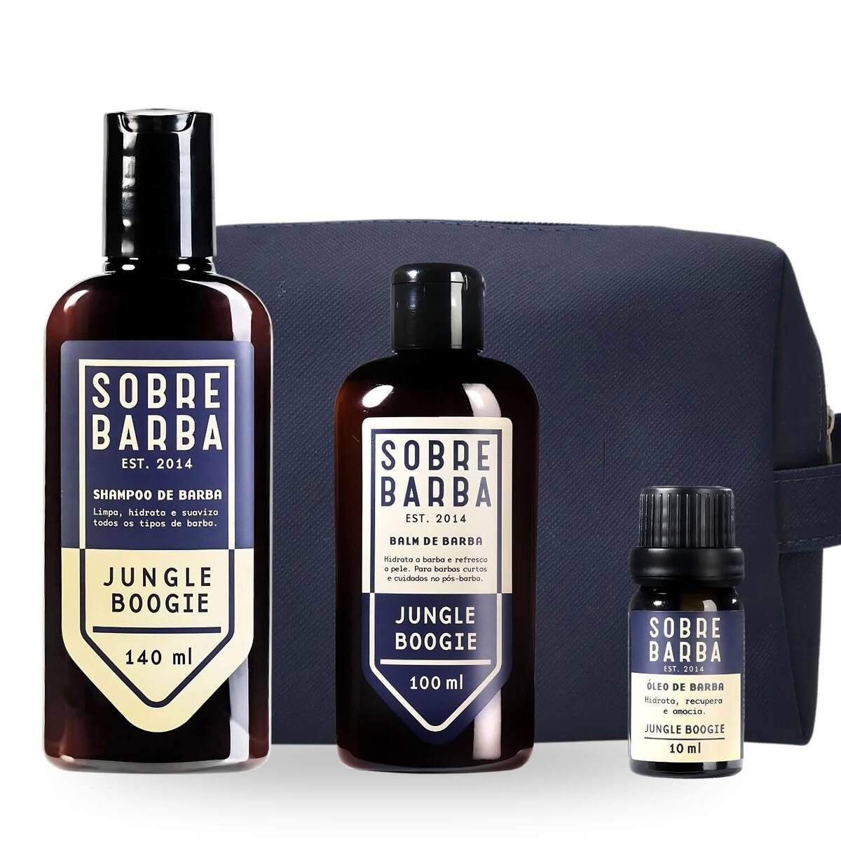 Kit Viagem para Barba Sobrebarba Jungle Boogie + Necessaire — SOBREBARBA