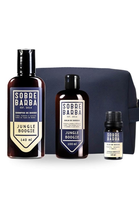 Kit Viagem para Barba Sobrebarba Jungle Boogie + Necessaire — SOBREBARBA