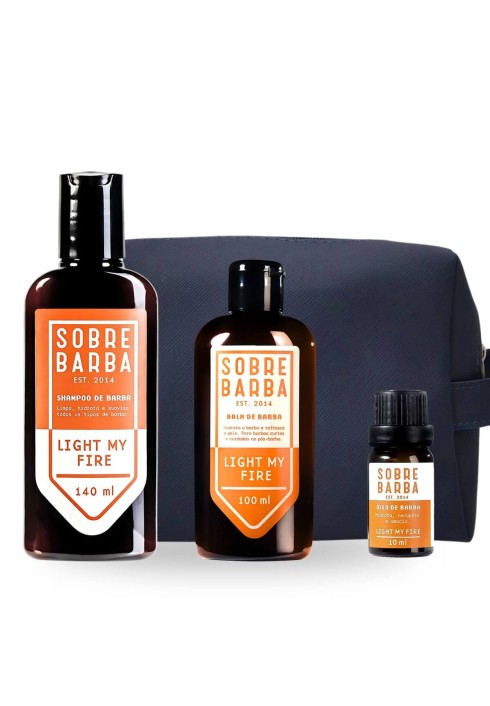Kit Viagem para Barba + Necessaire Sobrebarba Light My Fire — SOBREBARBA