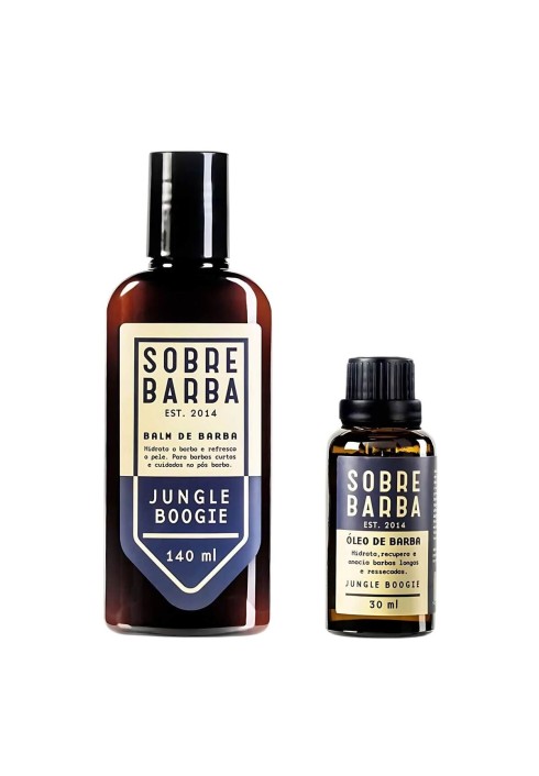 Kit para Barba Balm 140ml + Óleo 30ml Sobrebarba Jungle Boogie — SOBREBARBA