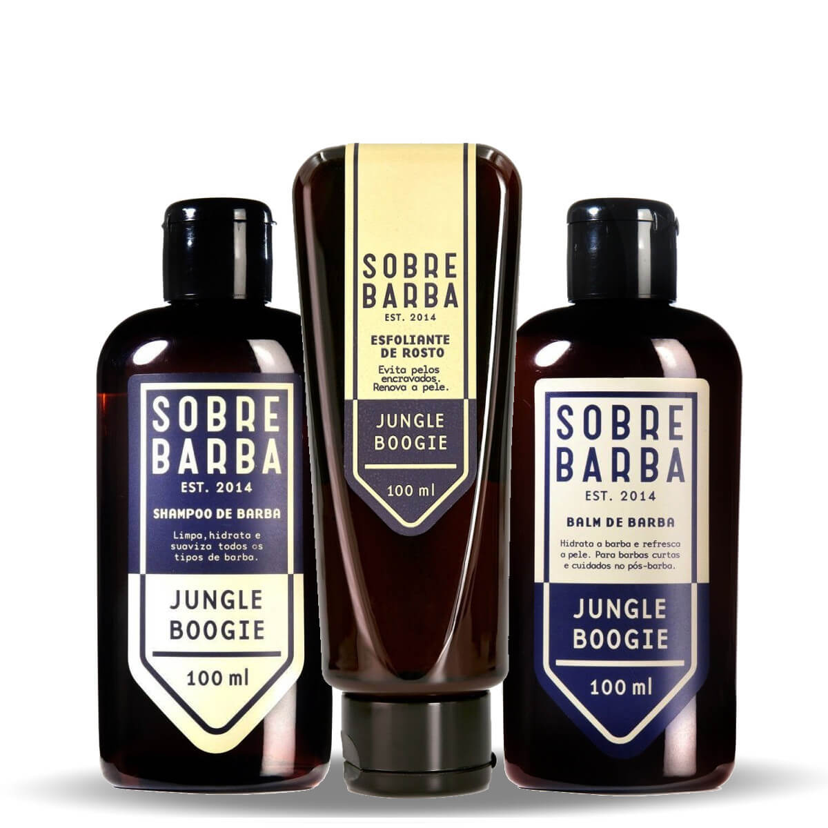 Kit de Barba Sobrebarba Jungle Boogie Esfolia e Hidrata — SOBREBARBA