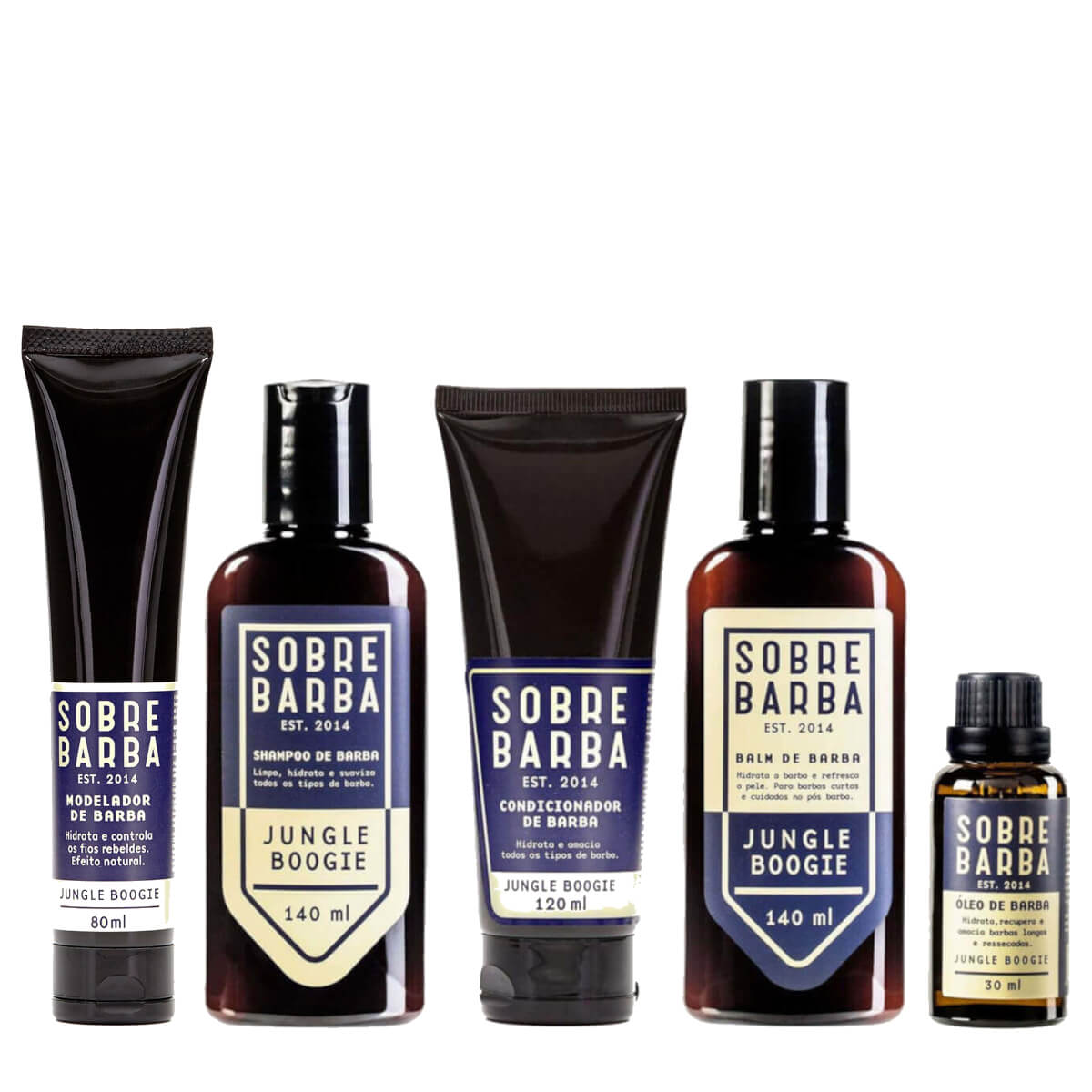 Kit Completo para Barba Sobrebarba Jungle Boogie Rotina Completa — SOBREBARBA