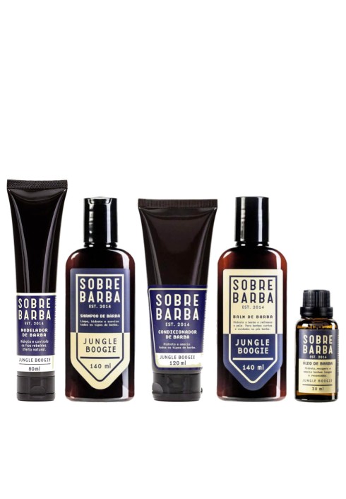 Kit Completo para Barba Sobrebarba Jungle Boogie Rotina Completa — SOBREBARBA