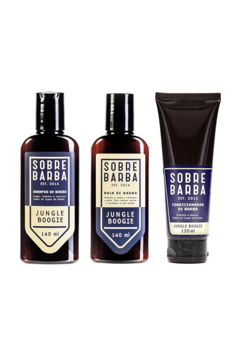 Kit Shampoo + Balm + Condicionador Sobrebarba Jungle Boogie — SOBREBARBA
