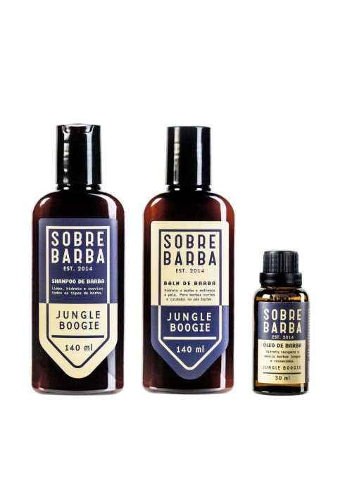 Kit Shampoo + Balm + Óleo Sobrebarba Jungle Boogie — SOBREBARBA