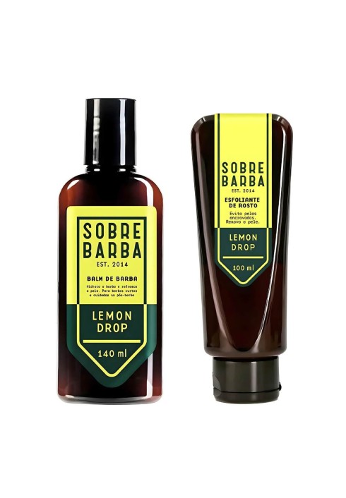 Kit Balm para Barba + Esfoliante Sobrebarba Lemon Drop — SOBREBARBA