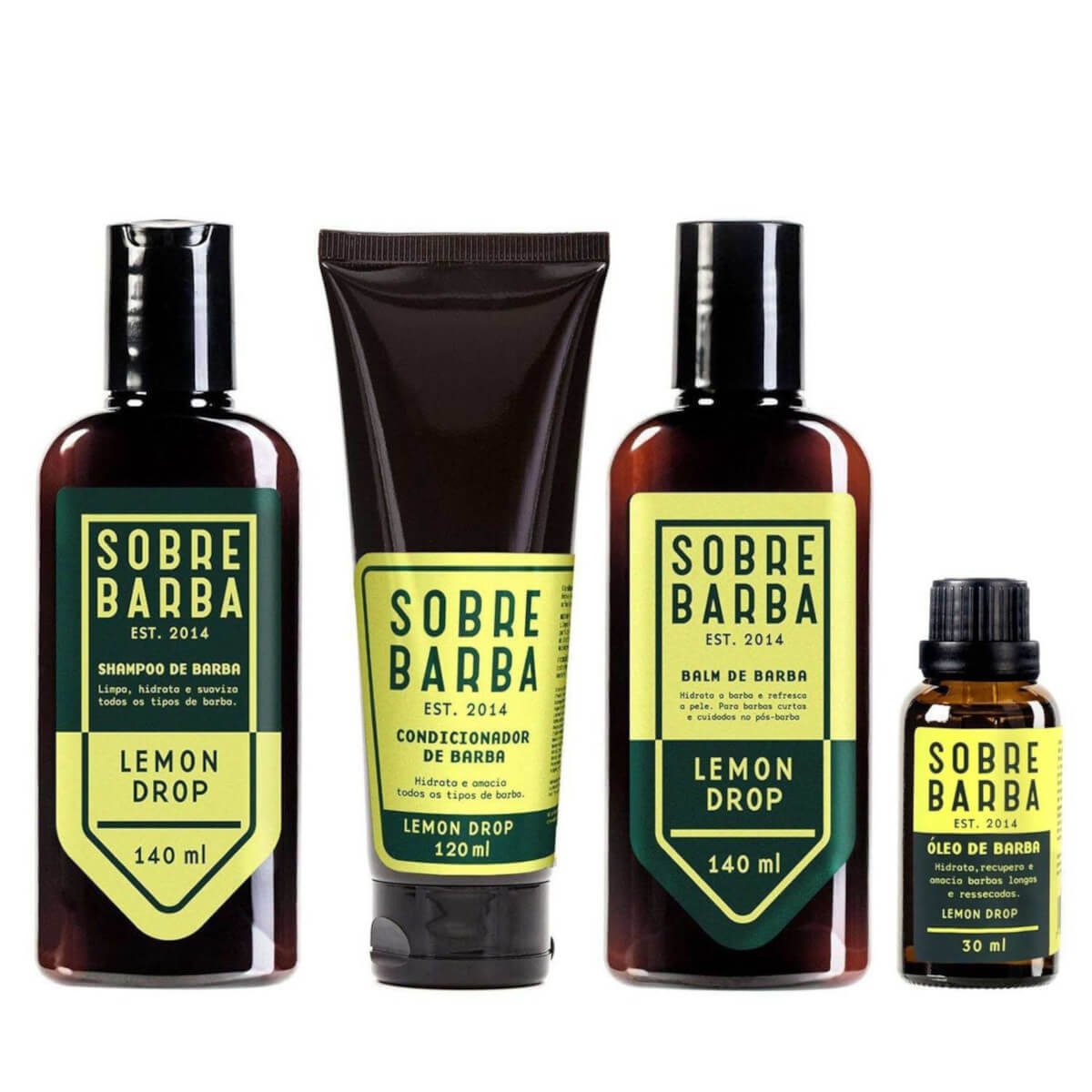 Kit Completo para Barba Quarteto Sobrebarba Lemon Drop — SOBREBARBA