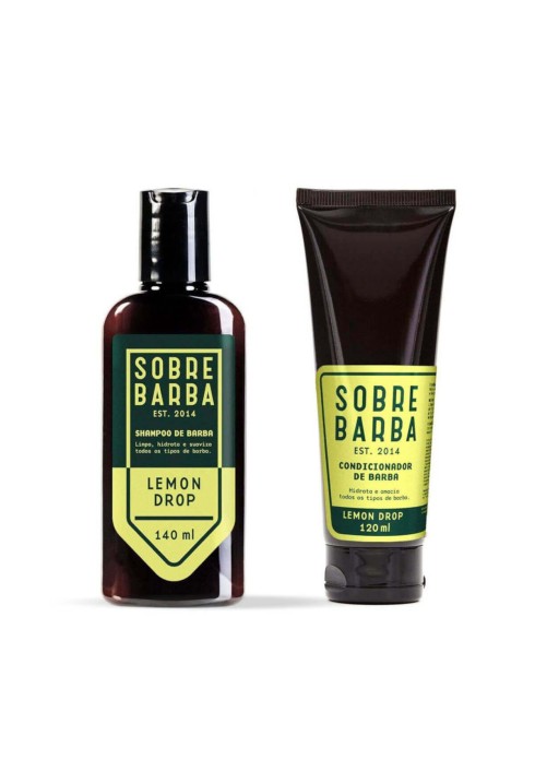 Kit de Barba Shampoo e Condicionador Sobrebarba Lemon Drop — SOBREBARBA