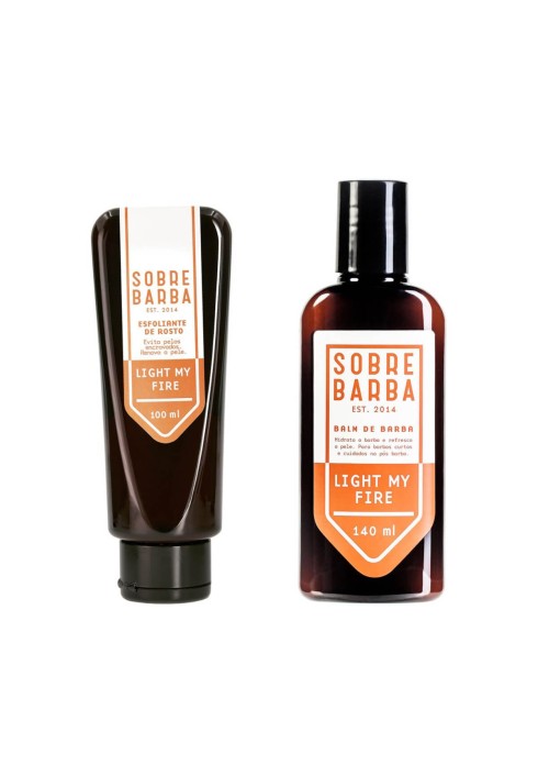 Kit Sobrebarba Balm + Esfoliante Light My Fire Hidrata Pele — SOBREBARBA
