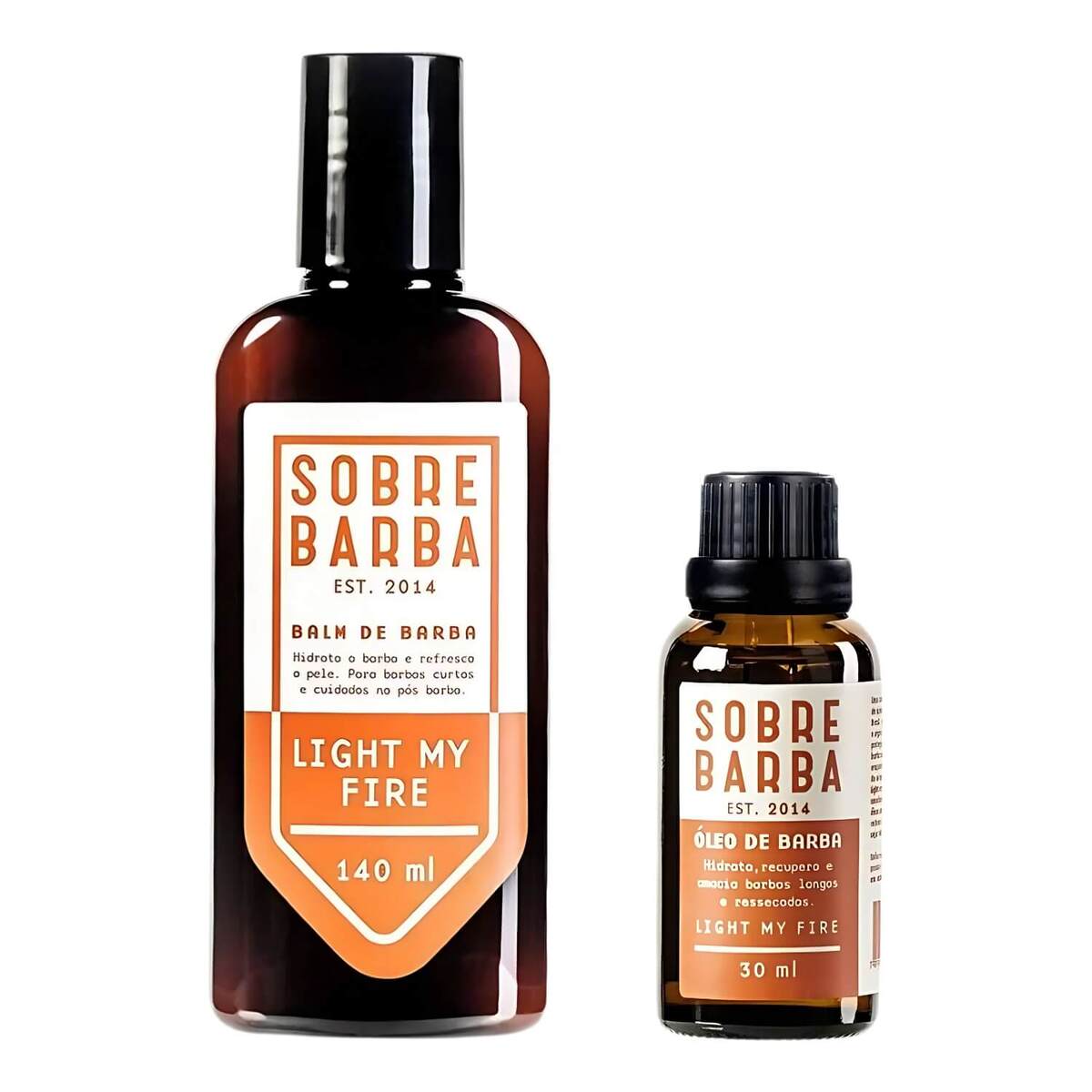 Kit para Barba Balm 140ml + Óleo 30ml Sobrebarba Light My Fire — SOBREBARBA