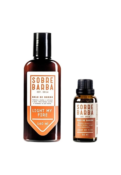 Kit para Barba Balm 140ml + Óleo 30ml Sobrebarba Light My Fire — SOBREBARBA