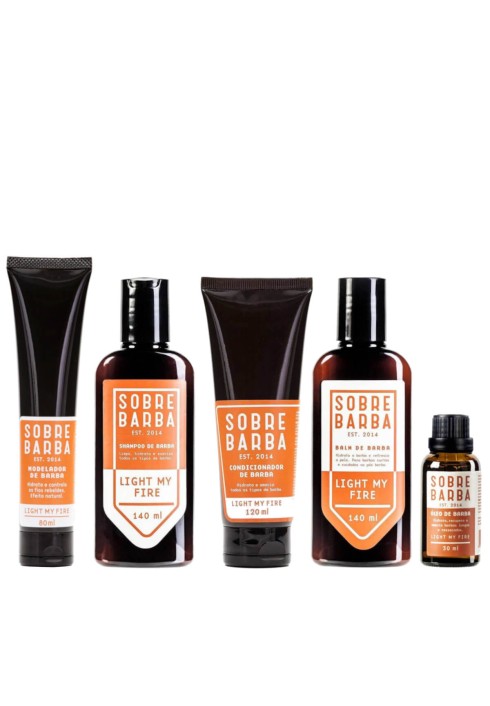 Kit Completo Barba Sobrebarba Light My Fire 5 Produtos — SOBREBARBA