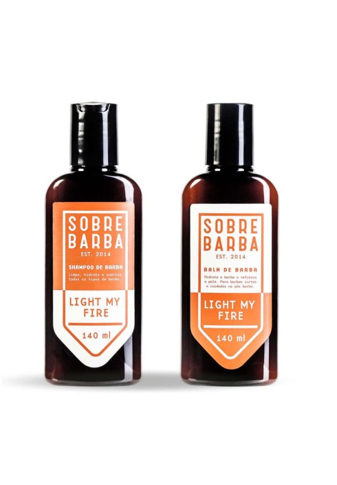 Kit para Barba Shampoo e Balm Sobrebarba Light My Fire — SOBREBARBA