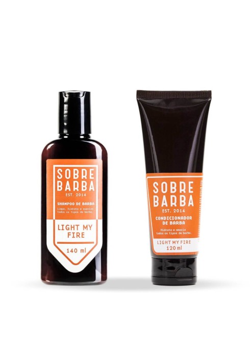 Kit para Barba Shampoo e Condicionador Sobrebarba Light My Fire — SOBREBARBA