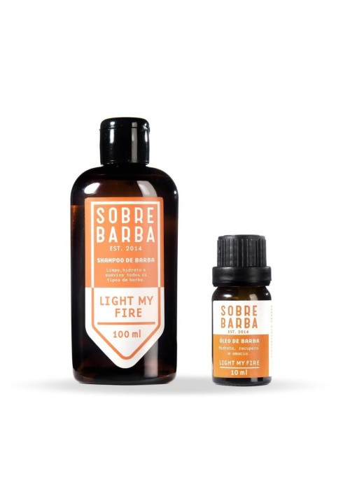 Kit para Barba Shampoo + Óleo Sobrebarba Light My Fire — SOBREBARBA